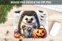 Watercolor Hedgehog Mouse Pad Sublimation - Animal PNG Product Image 1