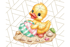 Summer Rubber Duck Clipart PNG, Cute Yellow Ducks Clip Art Product Image 3