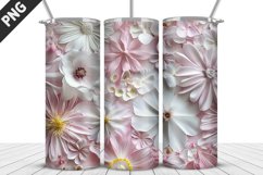 Flowers Tumbler Wrap | Sublimation Design | Tumbler PNG Product Image 1