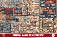 Patriotic Signs PNG illustrations Product Image 1