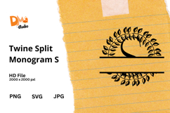 Twine Split Monogram Product Image 1