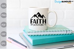 Faith Can Move Mountains SVG Design Product Image 2