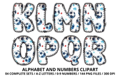 Watercolor Soccer Alphabert Numbers PNG Clipart 300DPI Product Image 4
