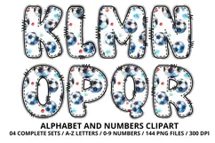Watercolor Soccer Alphabert Numbers PNG Clipart 300DPI Product Image 4
