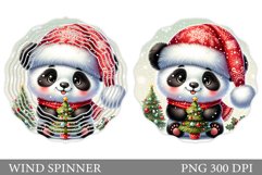 Christmas Panda Wind Spinner. Christmas Wind Spinner Design Product Image 1