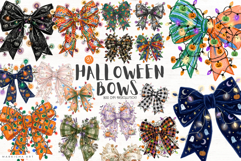 Halloween Bows &amp; Lights Clipart Product Image 1