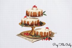 Victorian Christmas Sublimation Clipart PNG Product Image 1