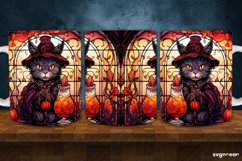 Stained Glass Halloween Mug Wrap | 11 Oz | Sublimation Product Image 5