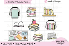 Books Bundle Clipart, PNG, SVG and EPS Product Image 1
