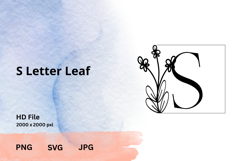 Letter Leaf Monogram Product Image 1
