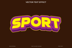 Sport Text Effect 3D Vector EPS Editable File Product Image 1