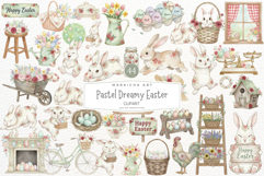 Pastel Green Easter Clipart Product Image 1
