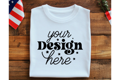 Memorial day folded t-shirt mockup Product Image 1
