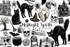 Midnight Spells Clipart Product Image 1