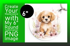 Vibrant Round Dog Sublimation Product Image 1