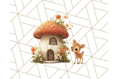 Whimsical Woodland Animal Village PNG Clipart Fantasy Forest Product Image 3