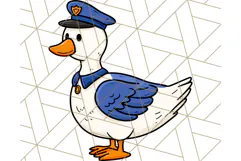 Goose Occupation Clipart PNG, Cute Job-Themed Graphics Product Image 3