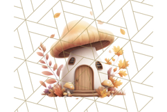 Autumn Treehouse &amp; Woodland Cabin PNG Clipart Product Image 3