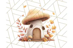 Autumn Treehouse & Woodland Cabin PNG Clipart Product Image 3