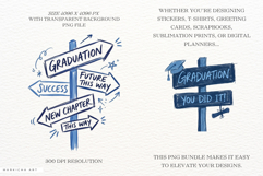 Hand-Drawn Graduation Signs Clipart Product Image 2
