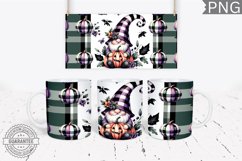 Halloween Gnome Mug Wrap Sublimation - Halloween PNG Product Image 1