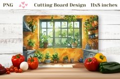 Kitchen Cutting Board Design, Home Plants Cutting Board PNG Product Image 1