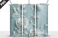 Flowers Tumbler Wrap | Sublimation Design | Tumbler PNG Product Image 1