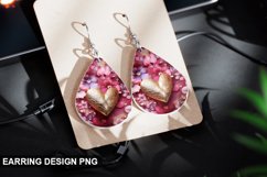 Valentines Day Teardrop Sublimation- Valentines Day Earring Product Image 1
