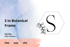 Botanical Frame Monogram Product Image 1
