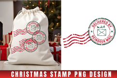 Christmas Stamp Clipart, Christmas Retro sublimation PNG Product Image 1