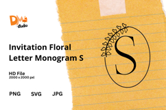 Invitation Floral Letter Monogram Product Image 1