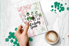 Just a Lucky Goose Funny Goose Greeting Card PNG Sublimation Product Image 1