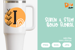Seren &amp; Stem Boho Floral Monogram Product Image 1