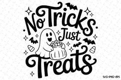 No Tricks Just Treats Svg | Halloween Svg | Svg Cut Files Product Image 1