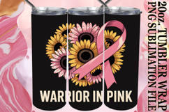 Bright reflections 20oz tumbler wrap, Breast Cancer Product Image 1