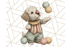 Vintage Carnival Animals Clipart PNG, Retro Circus Elements Product Image 3