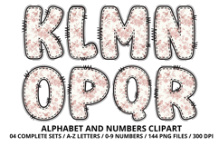 Teddy Bear Girl Alphabet PNG - Letters &amp; Number 300 DPI Product Image 3
