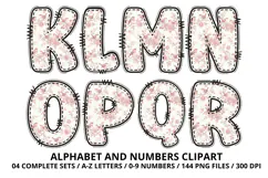 Teddy Bear Girl Alphabet PNG - Letters & Number 300 DPI Product Image 3