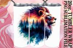 Lively adventures 20oz tumbler wrap, Animals Art Product Image 1