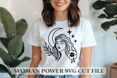 Woman Power SVG Design | Feminist SVG for Cricut&amp;Silhouette Product Image 1