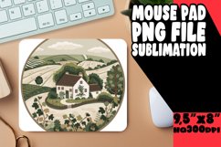 Sublimation Art Scenic Landscape Mouse Pad PNG Product Image 1