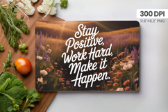 Inspirational Quotes Cutting Board PNG Design, Motivational Product Image 1