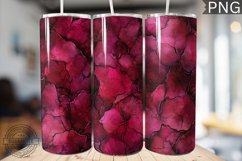 Burgundy Alcohol Ink Tumbler Wrap - High Quality 300 Dpi Product Image 1