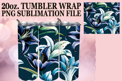 PRESENT OF SERENITY 20oz TUMBLER WRAP, Flower Pattern Product Image 1