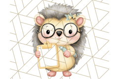 Cute Back to School Animals PNG Clipart with Books &amp; Bags Product Image 3
