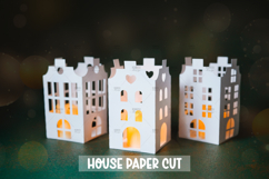 21 3D Paper House Lantern Template, 3D Paper Cut Product Image 5