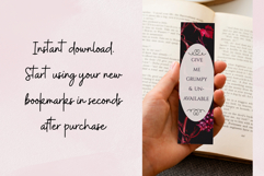 Smut Dark Romance Printable Bookmarks Bundle Gothic PNG Product Image 9