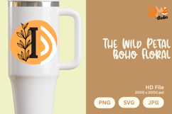 The Wild Petal Boho Floral Monogram Product Image 1