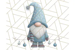 Cozy Winter Gnome Clipart PNG, Christmas Gnome Clip Art Product Image 3