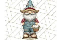 Farmer Gnome Clipart, Cute Farm Gnomes PNG Illustrations Product Image 3